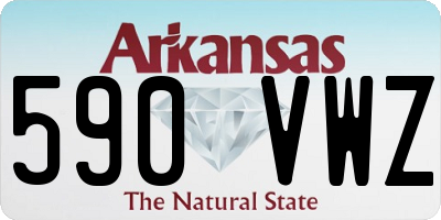 AR license plate 590VWZ
