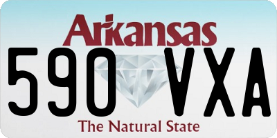 AR license plate 590VXA