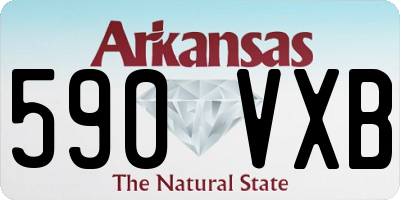AR license plate 590VXB