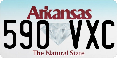 AR license plate 590VXC