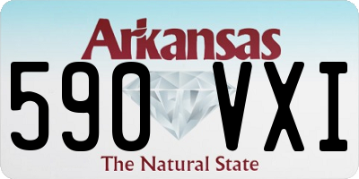 AR license plate 590VXI