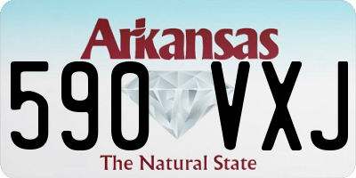 AR license plate 590VXJ