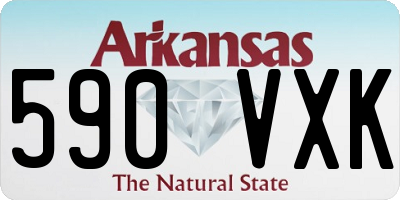 AR license plate 590VXK
