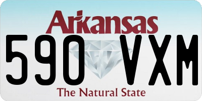 AR license plate 590VXM