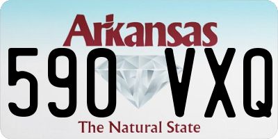 AR license plate 590VXQ