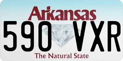 AR license plate 590VXR