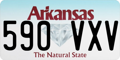AR license plate 590VXV