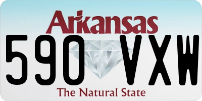AR license plate 590VXW