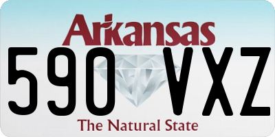 AR license plate 590VXZ