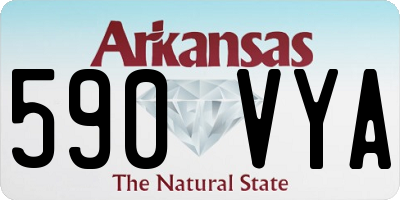 AR license plate 590VYA