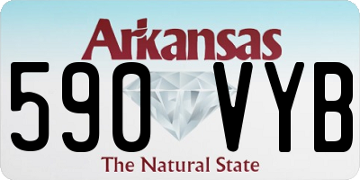 AR license plate 590VYB
