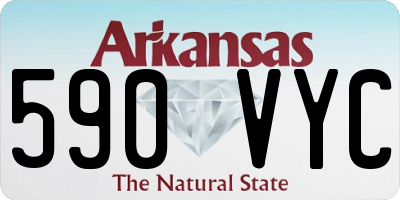 AR license plate 590VYC