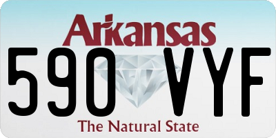 AR license plate 590VYF