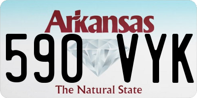 AR license plate 590VYK