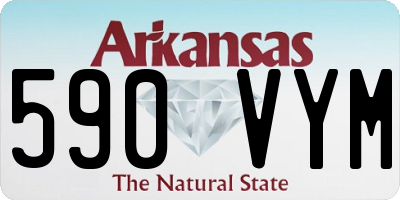 AR license plate 590VYM