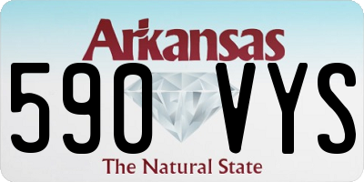 AR license plate 590VYS