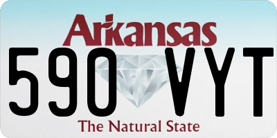 AR license plate 590VYT