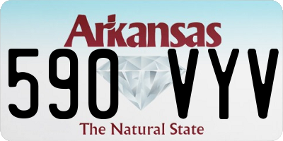 AR license plate 590VYV