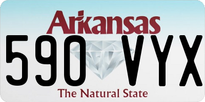 AR license plate 590VYX