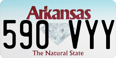AR license plate 590VYY