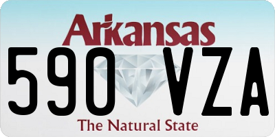 AR license plate 590VZA