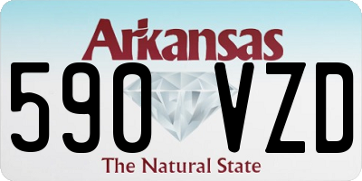 AR license plate 590VZD