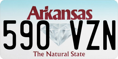 AR license plate 590VZN