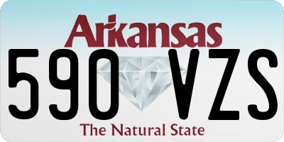 AR license plate 590VZS