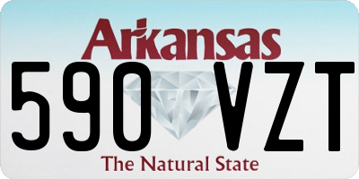 AR license plate 590VZT