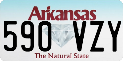 AR license plate 590VZY