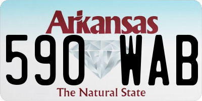 AR license plate 590WAB