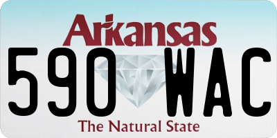 AR license plate 590WAC