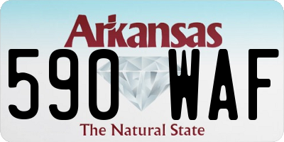 AR license plate 590WAF