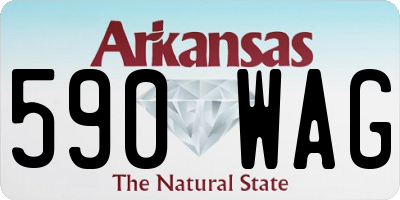 AR license plate 590WAG