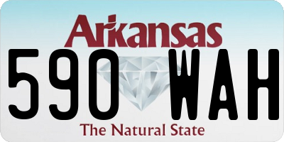 AR license plate 590WAH