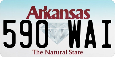 AR license plate 590WAI
