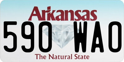 AR license plate 590WAO
