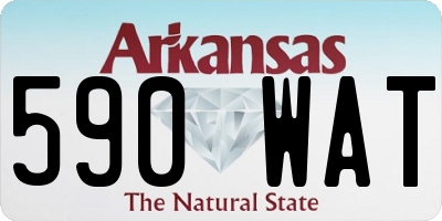 AR license plate 590WAT