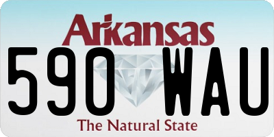 AR license plate 590WAU