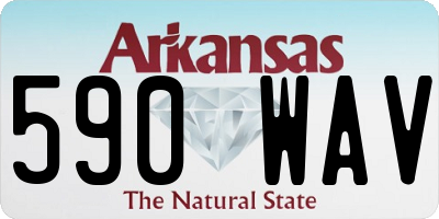 AR license plate 590WAV