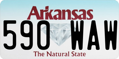 AR license plate 590WAW