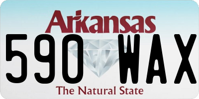 AR license plate 590WAX