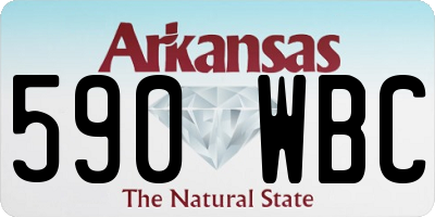 AR license plate 590WBC
