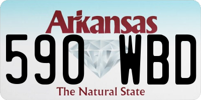 AR license plate 590WBD