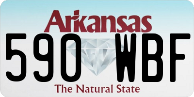 AR license plate 590WBF