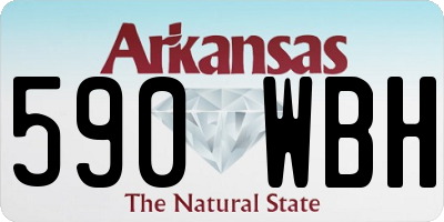 AR license plate 590WBH