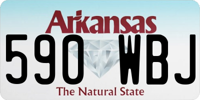 AR license plate 590WBJ