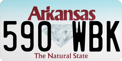 AR license plate 590WBK