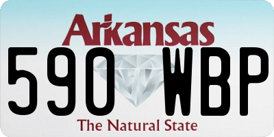 AR license plate 590WBP