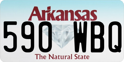 AR license plate 590WBQ